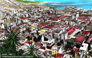 Alger - Telepherique au-dessus du Quartier du Marabout - 1960